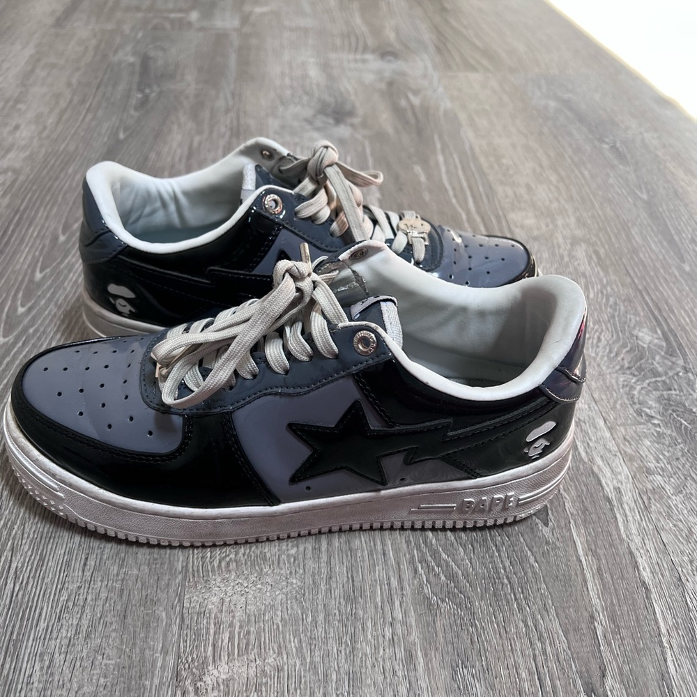 Bape Men's Shoes in Black and Gray